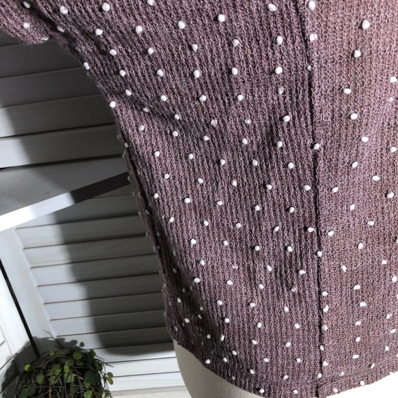 Flower & Feather Knit Top Rose Pink XL - Picture 7 of 10